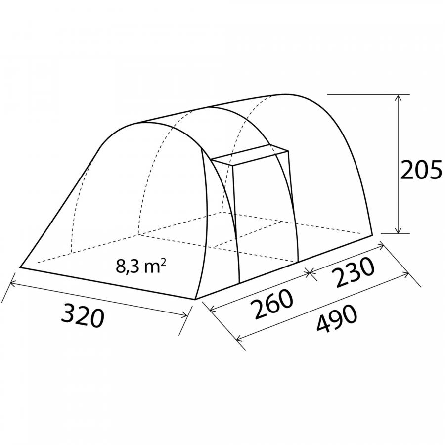 Product image 4 of the product “Zelt Arqus Outdoor 5 ”